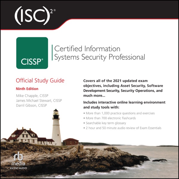 Cover of (ISC)2 CISSP Certified Information Systems Security Professional Official Study Guide, 9th Edition